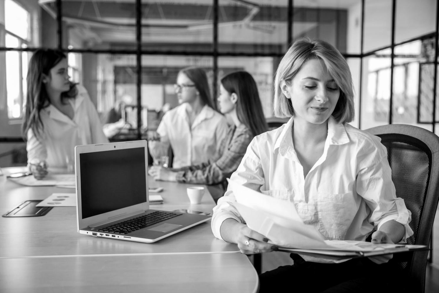 Team bei der strategischen Finanzplanung